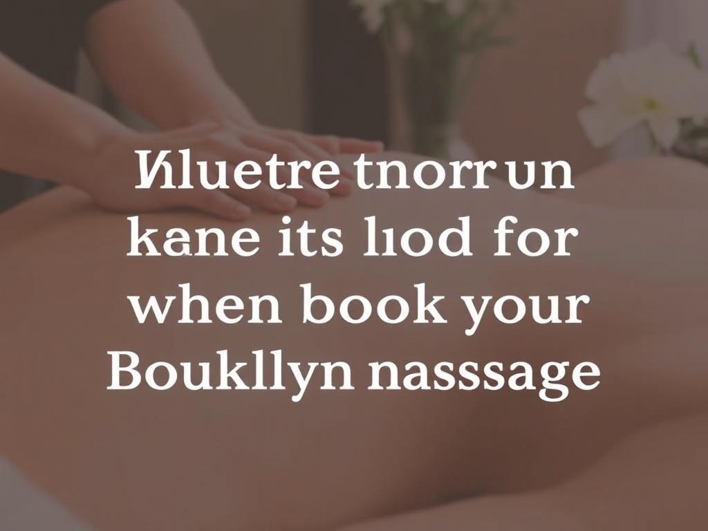 rooklyn nuru massage. What to Look for When Booking Your Brooklyn Nuru Massage фото